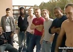 Shy Twink Tyler Gangbanged