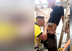 Tradie Lad Drops To His Knees