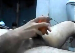 RAVAGING A JUICY PAPAYA: SPUNKING AND SLURPING IT (FETISH FRUIT) 2/2