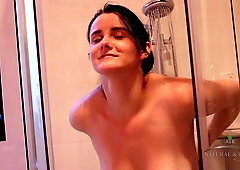 Aeryn Walker Is Taking A Nice Shower Almost As If No One Is Watching