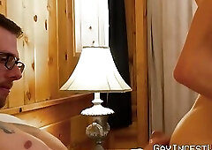 Hardcore taboo spitroast 3way and sixtynine cock sucking