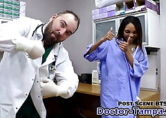 Doctor Tampa dominates Solana with electro-stim play in latex medical session