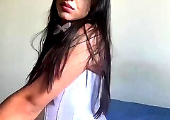 Hot Trans Babe Playing With Herself Until the End