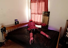 weekend self slavery, awaiting for ice to melt and drop the key to me ballet boots and metallic fiddle.. holes all filled and locked up until then.. g