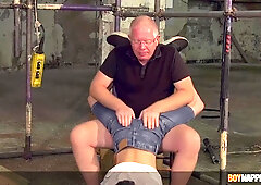 BOYNAPPED - Pervy mature boy Sebastian Kane taunts lad Jesse Evans (Joy With)