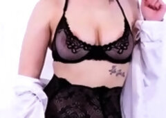 Big boobs milf masturbates with her dildo