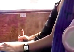 Twink Handjob in the Bus