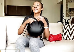 Breasty Black Hottie Gets Her Twat Pounded Hard by Large Weenie American in Auditions