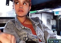 Large fake breasts and round butt Thai mother I'd like to fuck enjoys a coarse vagina screw