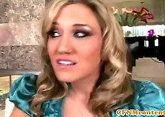 Classy cfnm cumswallowing cougars enjoy