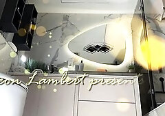 From bottom to the mirror there're cameras and recent secretary changes her outfit in the office bath shows her legs. Hot and nerdy lengthy legs 