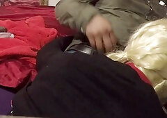 Sissy crossdresser Annette fellates and gets pounded in frills