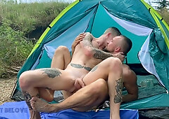 A Couple Of Hot Guys Have Wild Sex On A Public Beach, Causing Vacationers To React Aggressively - Katty West