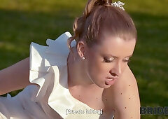 Blonde Bride With Natural Tits Enjoyed A Good Fuck On Her Kinky Wedding