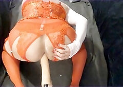 Sissy Rides Fuck Machine