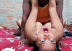 The husband fucked his wife's hot pussy all night