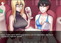 Shemale orgy, big cock shemale fucks girl