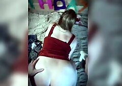 Screwed the birthday beauty at the party near the guests