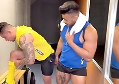 Latino-man, ass-to-mouth, muscular-body