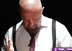 New slave boy James Blonde getting ready up for his grooming