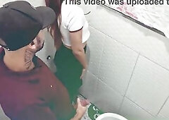 Drilled by a stranger in a bar baths out of a cum drum!