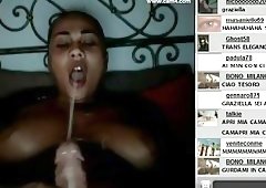 Amazing TS amateur jerking till cumshot