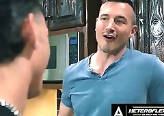 HETEROFLEXIBLE - Stud Siren Santiago Comforts Lonely Stepdad Derek Kage Then Bends Over To Get BRED
