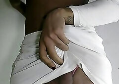 Big dick TS Ashley cums