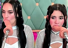 Amateur euro teen enjoys anal toying