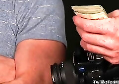 Hot nasty busty cute guy sucking big cock then gets doggystyle