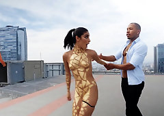 Sweet and innocent cutie Emily Willis dirty talks her way right into big-dick