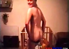 Mature with small saggy tits strip to MADONNA