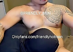 Hunk muscle bj - model tattoo