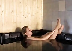 Hungarian woman with large melons, Laura Ryan is screwing a younger chap after sucking his wang