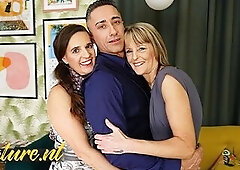 Older Emi and Claire invited a bachelor over for a hard anal 3some and it got nasty and wild. See those older 55 year old chicks get their assholes ra
