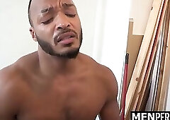 Horny Security Guard Fucks The Twink In The Maintenance Room For Special Protection