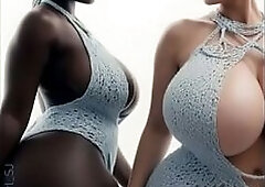Heavy Humongous Gargantuan Tits, Huge Boobs and Heavy Butt