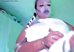 Halloween Party Leaves Gina Wrapped in Bandages and Full of Cum