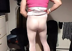 Pink pantyhose