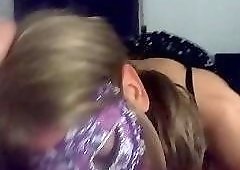 Paolita, argentinian CD sucks Daddys cock