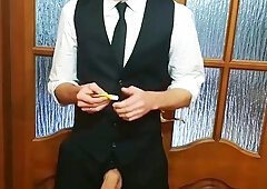 college girl faps off before testing