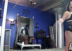 Best Asian Domme Cruelly Whips Naked male slave