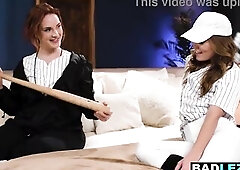 Breasty redhead mother I'd like to fuck tutor bangs a bushy lesbo teen student hardcore