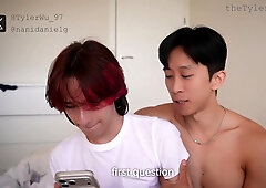 Real Life - Hung Uncut Twink Fucks His Asian Boyfriend In Chastity