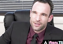 ANALTIME.XXX - Wicked Intern Craves Her Married Boss' BWC Unfathomable Inside Her Ideal Booty During Lunch