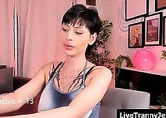 she enjoys stroking on camera