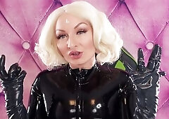 ASMR episode in latex: large rubber gloves SFW movie with hawt sounding