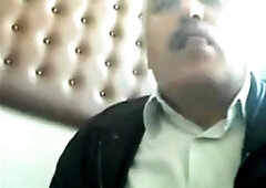 Fat Daddy Stroking on Cam