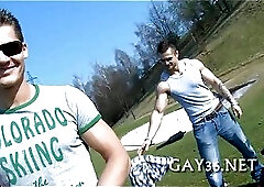 Two gays have nice sex