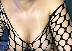 Amazing trans mistress fucks her ass and masturbates